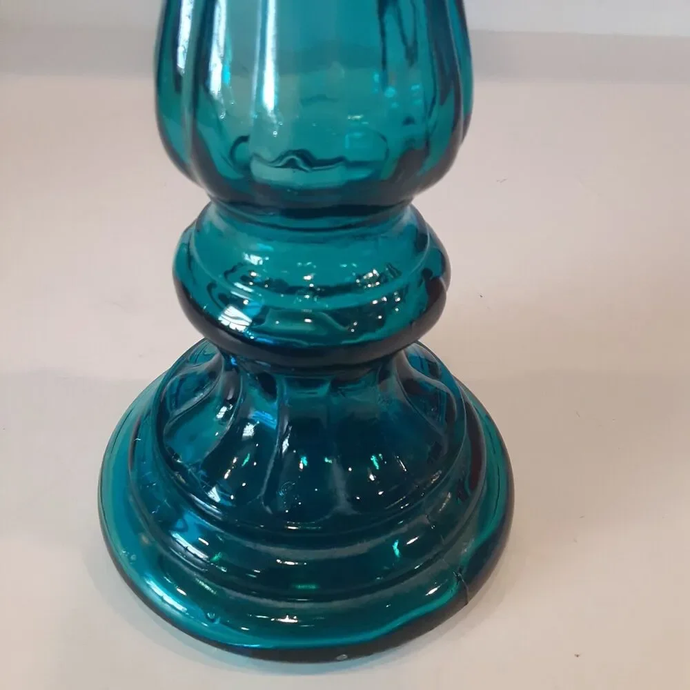 Vintage Italian Handblown Bottle Bud Vase Versatile Charming 12